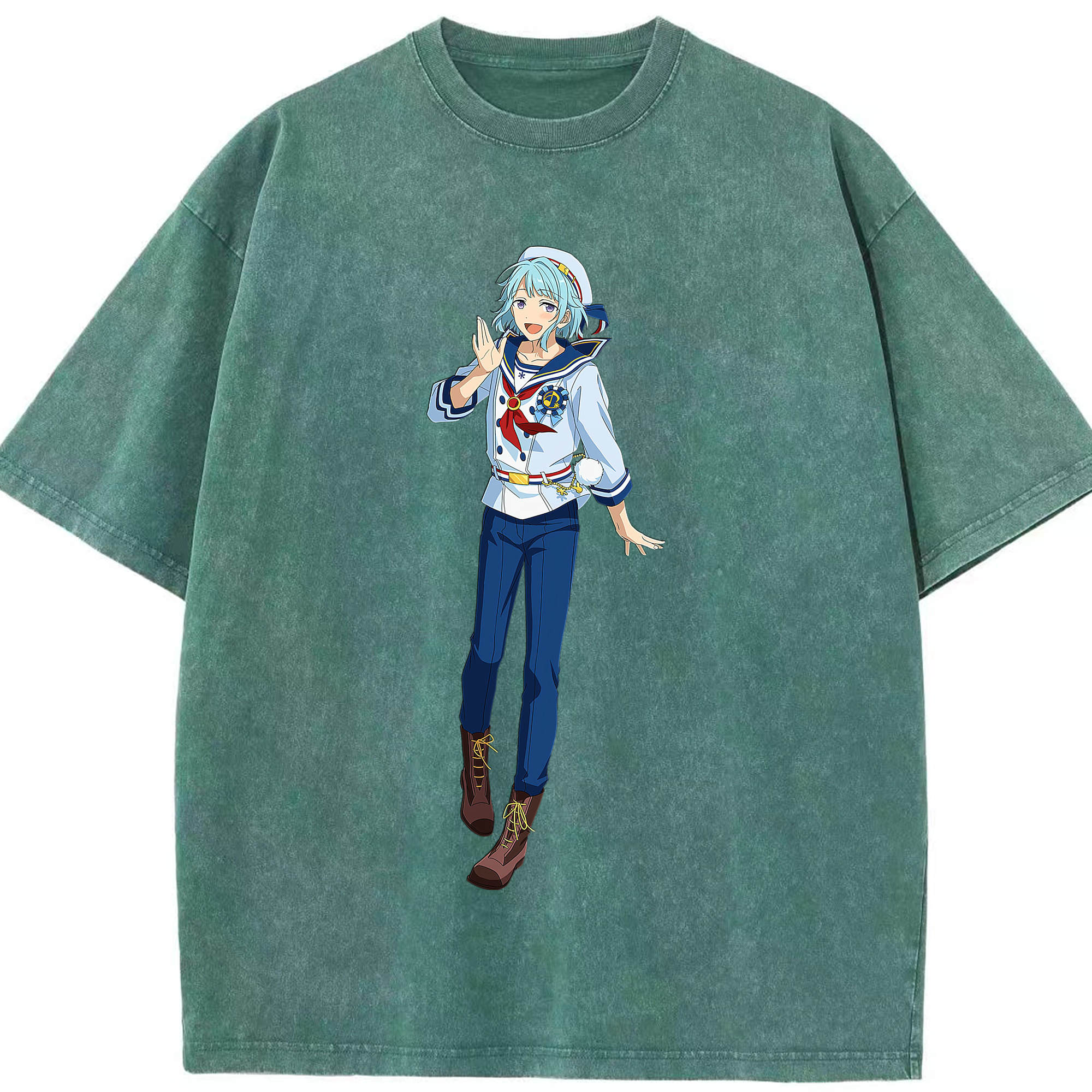（画像用） あんさんぶるスターズ! Ensemble Stars 綿100% ヴィンテージ風 半袖Tシャツ（フロントプリント）